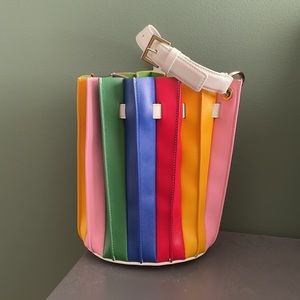 New without tags Sara Battaglia Plissé bucket bag